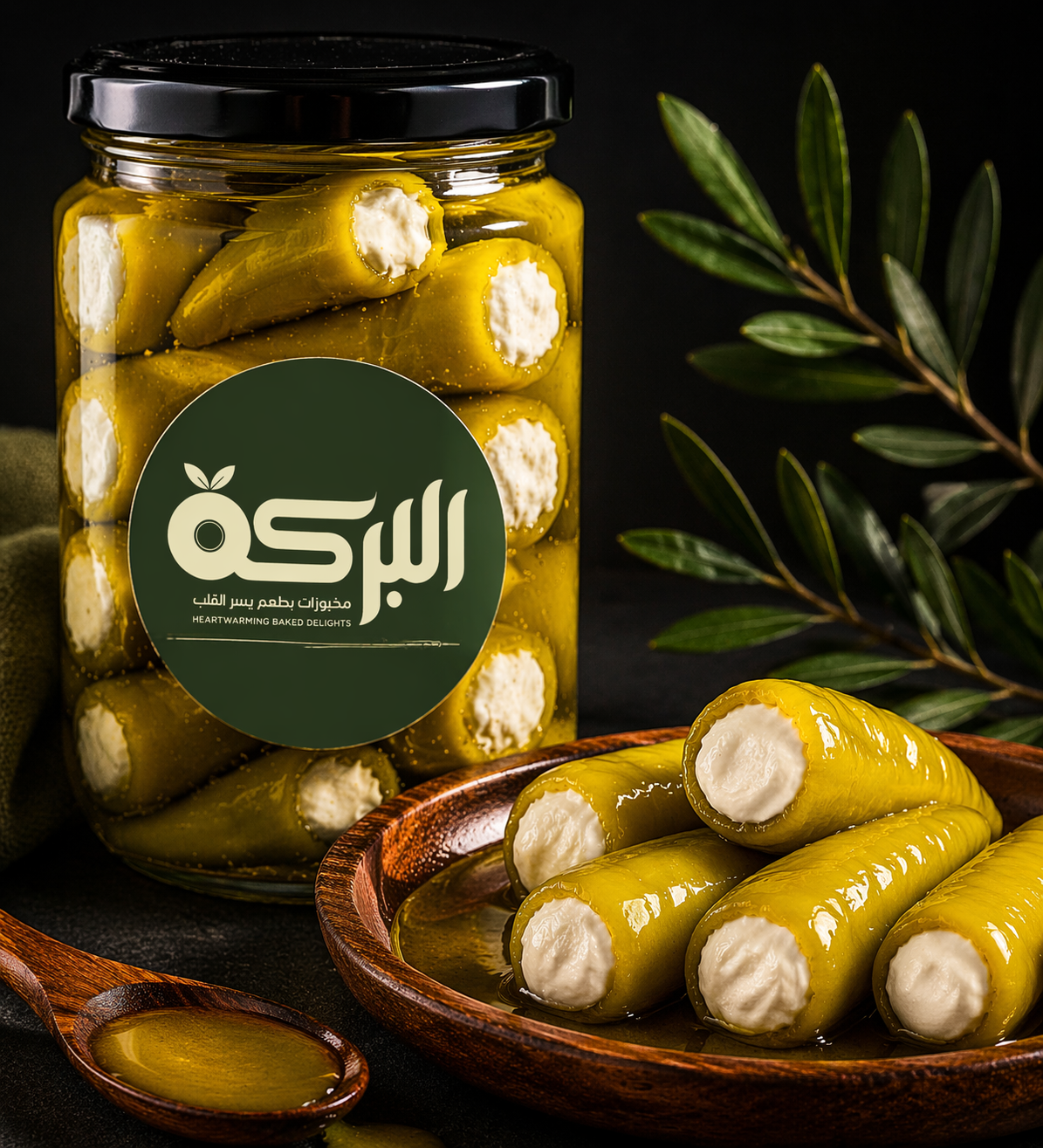 Labneh-Stuffed Pickled Peppers